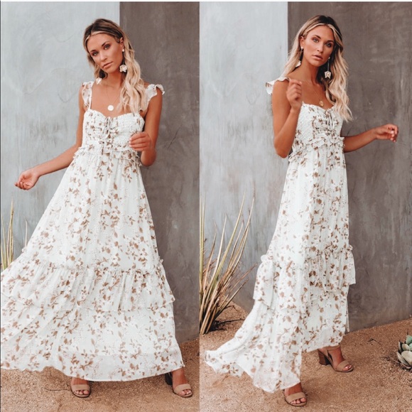 Vici Dresses & Skirts - VICI // Pioneer Floral Ruffle Maxi Dress